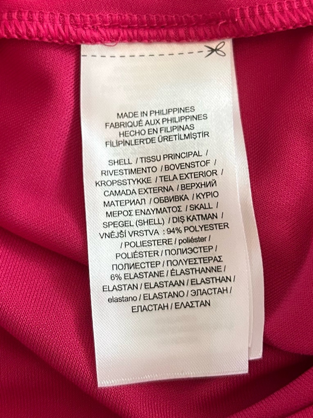 Ralph Lauren Stretch Jersey Off-the-Shoulder Top SZ Small in Hot Pink - Picture 7 of 7